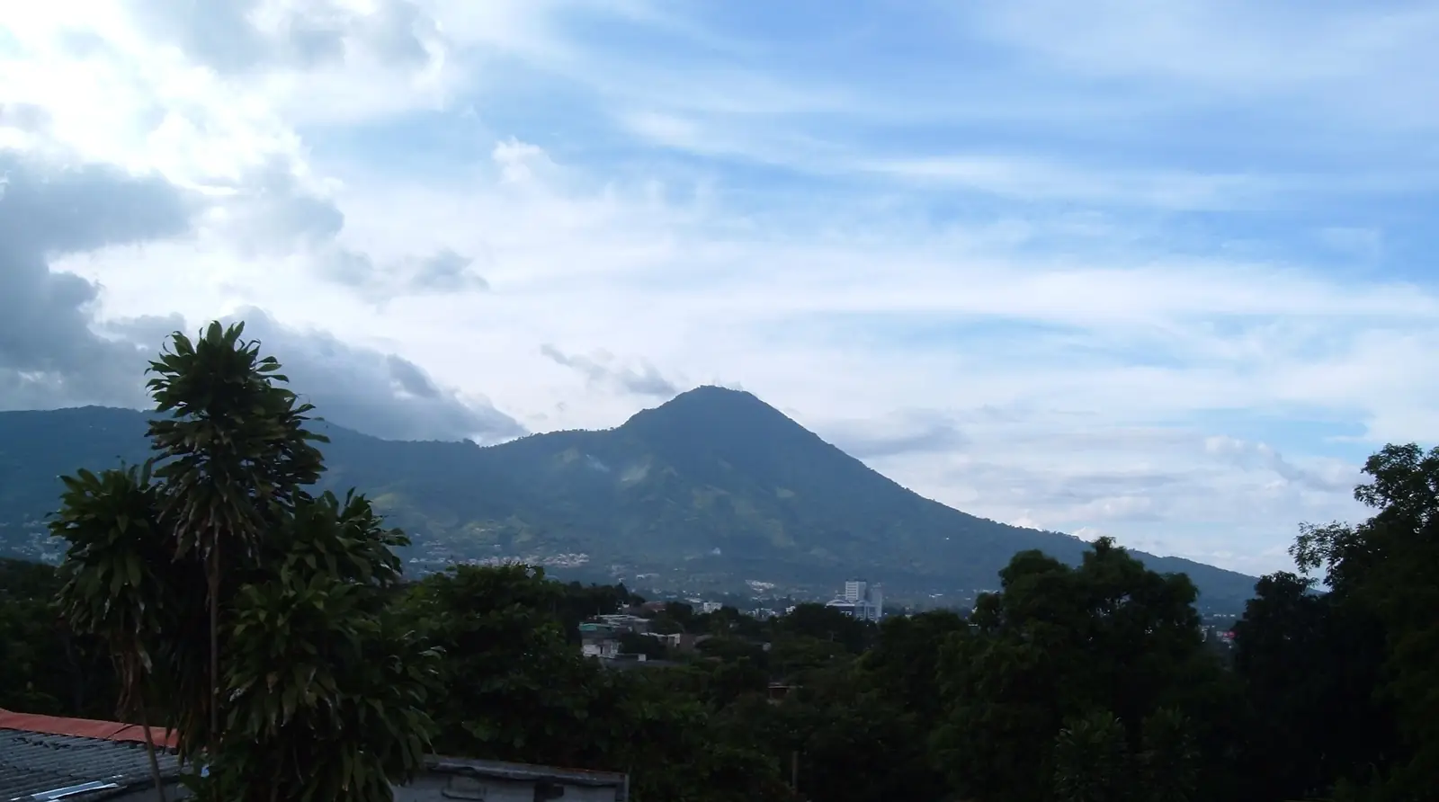 San Salvador volcano (Quezaltepeque) above the city